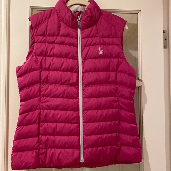 Jackets & Blazers - NWOT Spyder Vest Down/Duck feather Pink Polyester-Large-Never worn, Washable